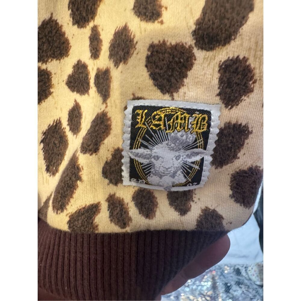 L.A.M.B. Gwen Stefani Vtg Y2K leopard/cheetah Animal Print Zip Hoodie Harajuku - Picture 7 of 8